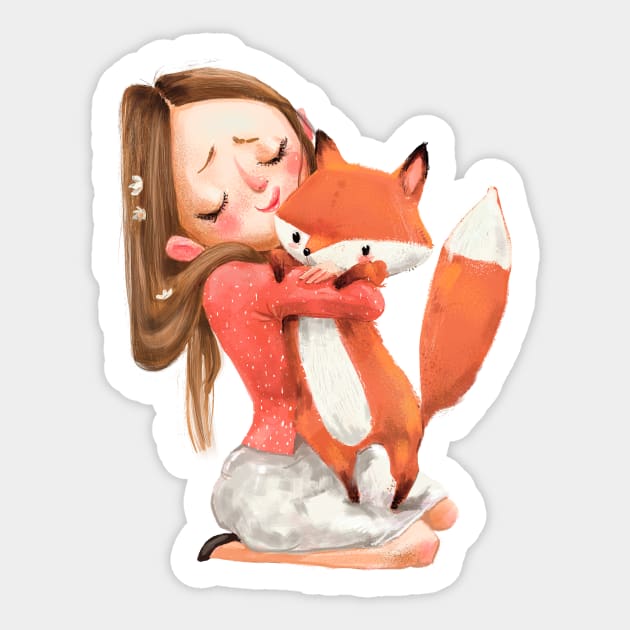 Adorable Fox 3 Sticker by EveFarb